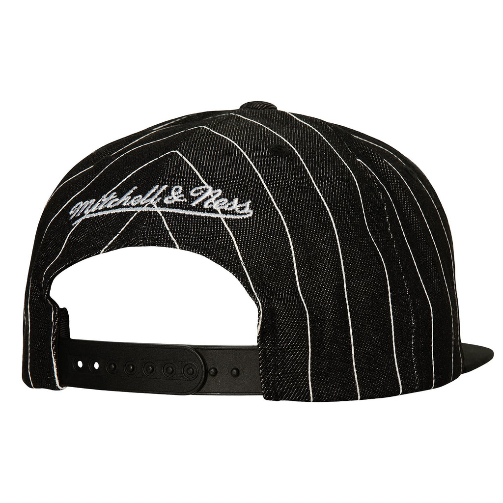 Mens MITCHELL & NESS NBA DEM STRIPES SNAPBACK NETS