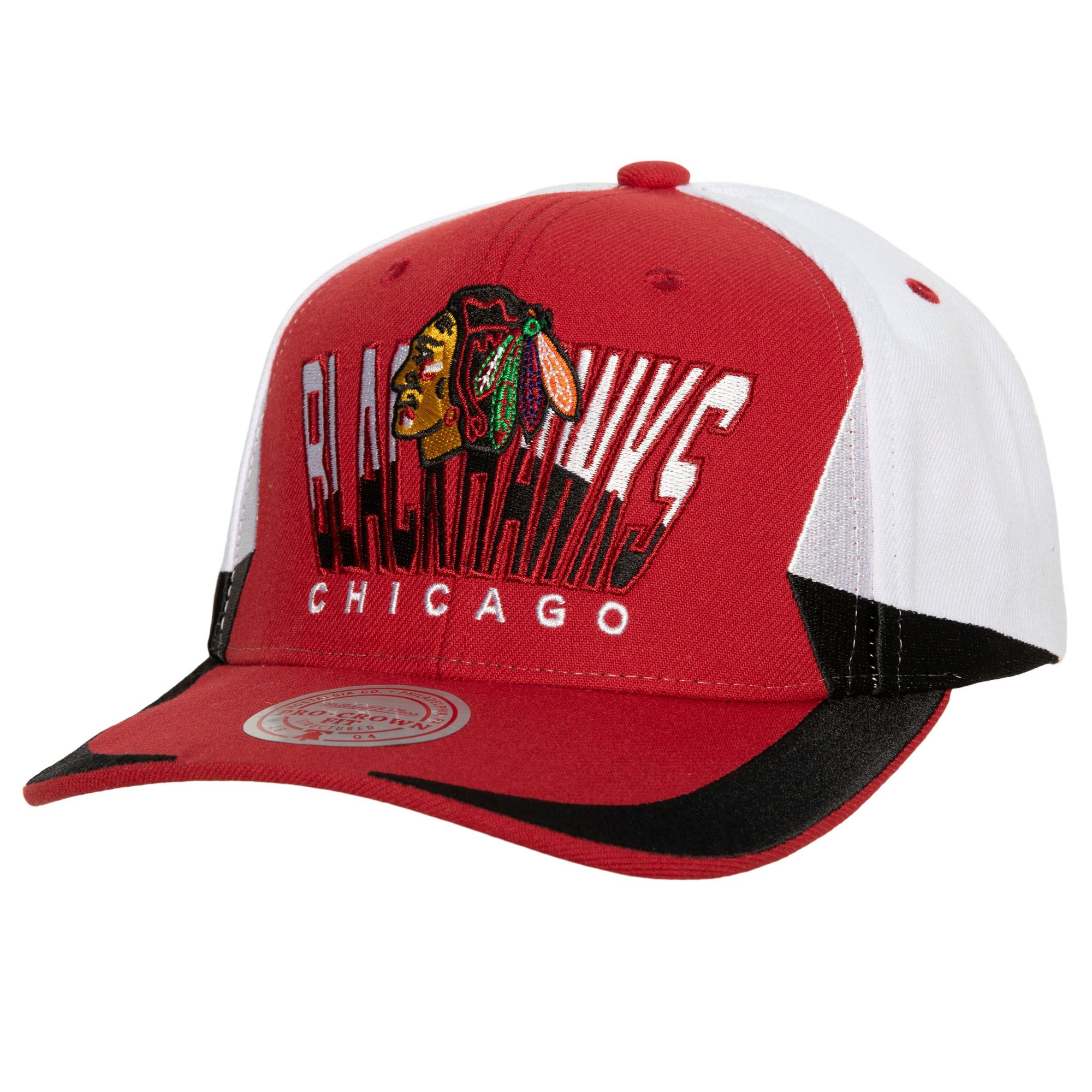 MENS MITCHELL & NESS NHL RETRODOME PRO SNAPBACK BLACKHAWKS - RED