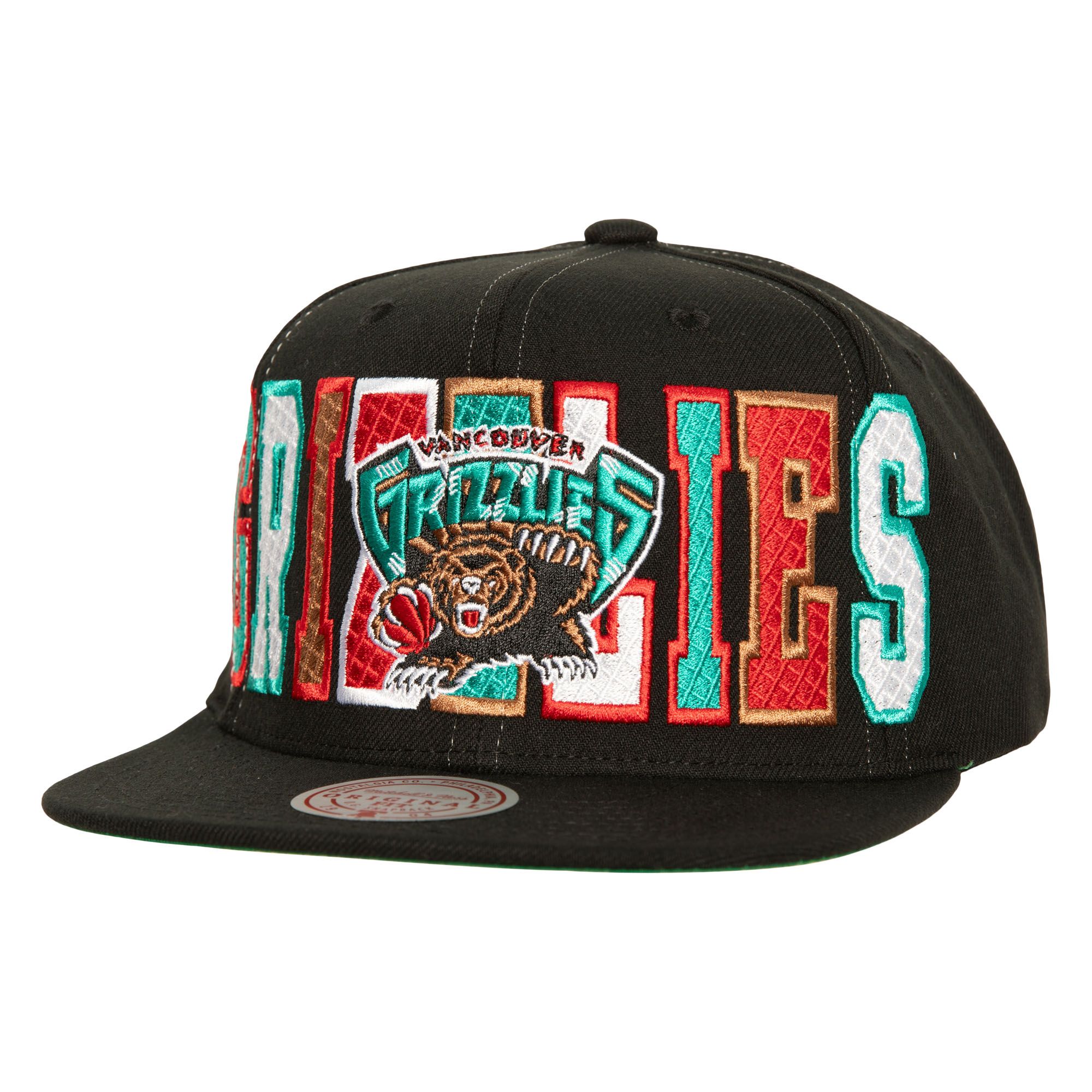 Mens MITCHELL & NESS NBA VARSITY BUST SNAPBACK HWC GRIZZLIES