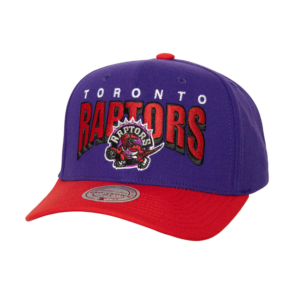 Mens MITCHELL & NESS NBA BOOM TEXT PRO SNAPBACK HWC RAPTORS