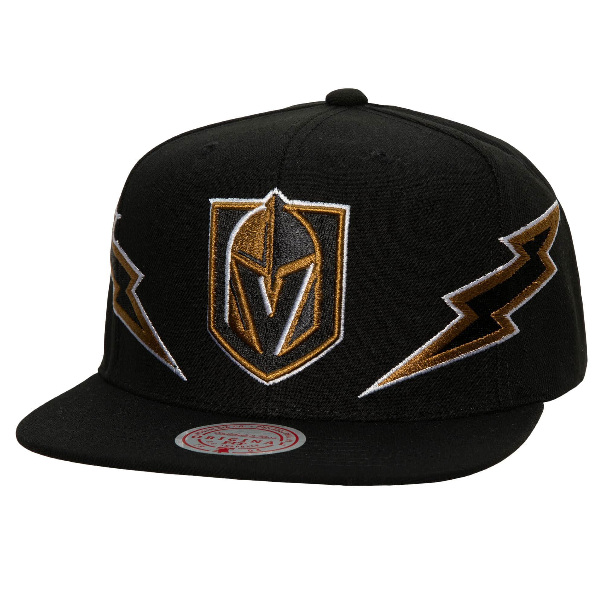MENS MITCHELL & NESS NHL DOUBLE TROUBLE SNAPBACK KNIGHTS - BLACK