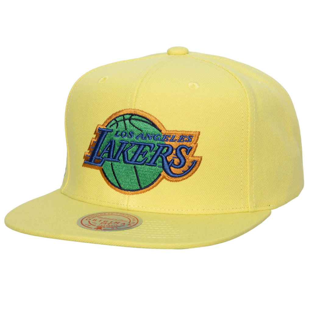 MENS MITCHELL & NESS NBA SO FRESH SNAPBACK LAKERS - YELLOW