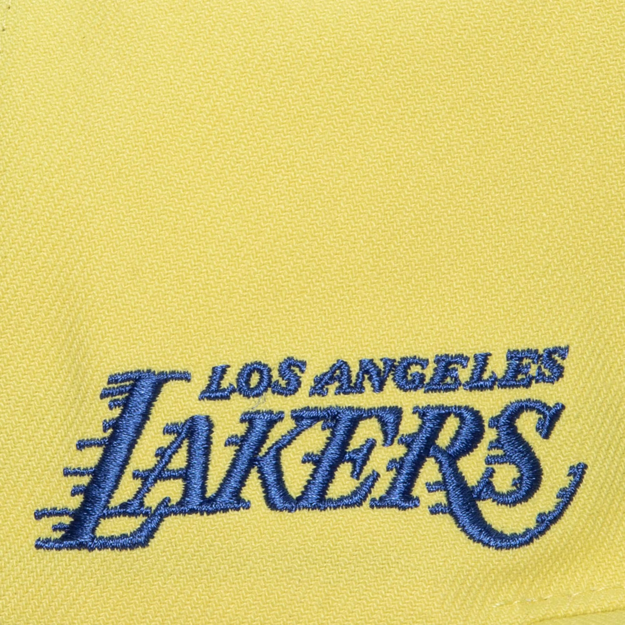 MENS MITCHELL & NESS NBA SO FRESH SNAPBACK LAKERS - YELLOW