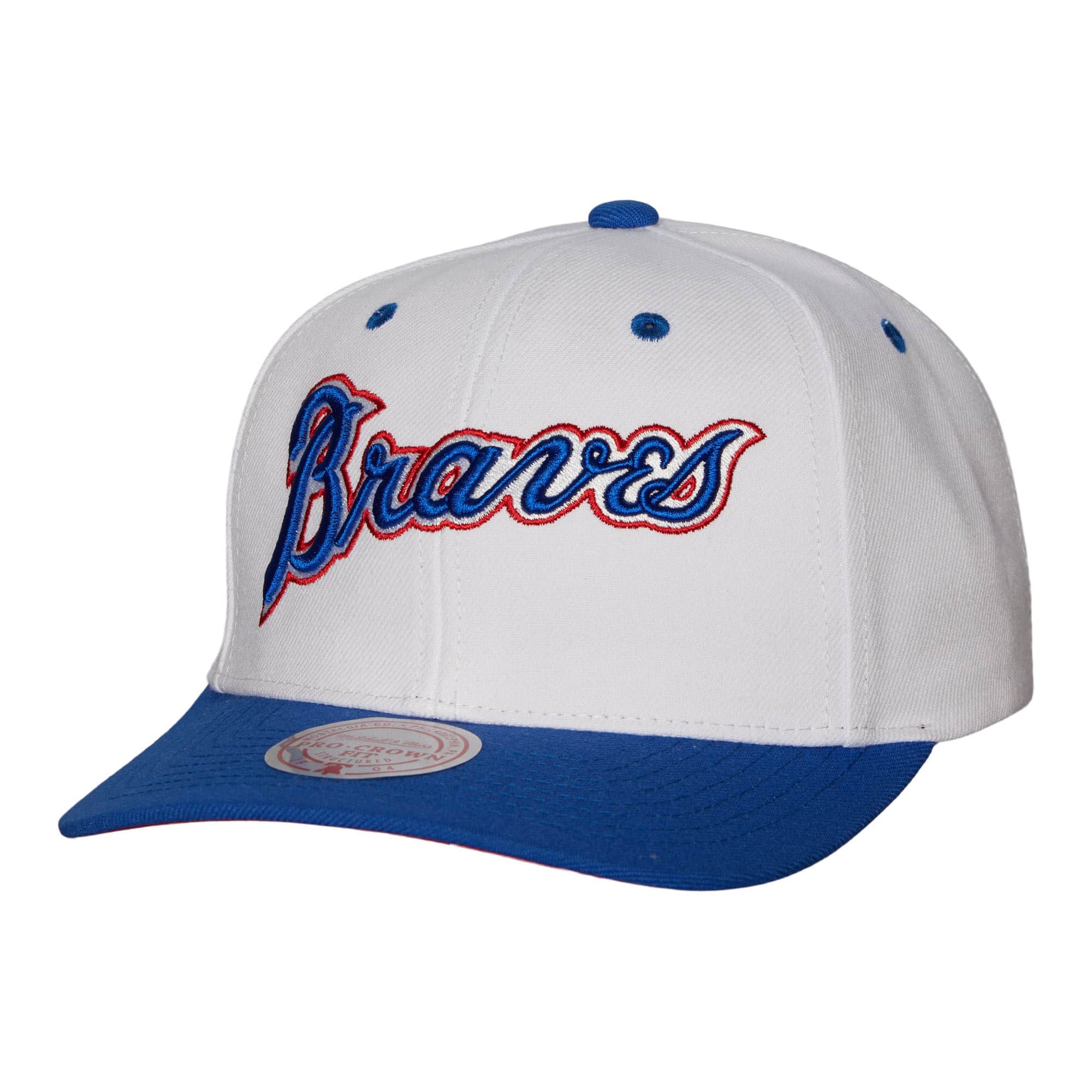 MENS MITCHELL & NESS MLB EVERGREEN PRO SNAPBACK COOP BRAVES - WHITE