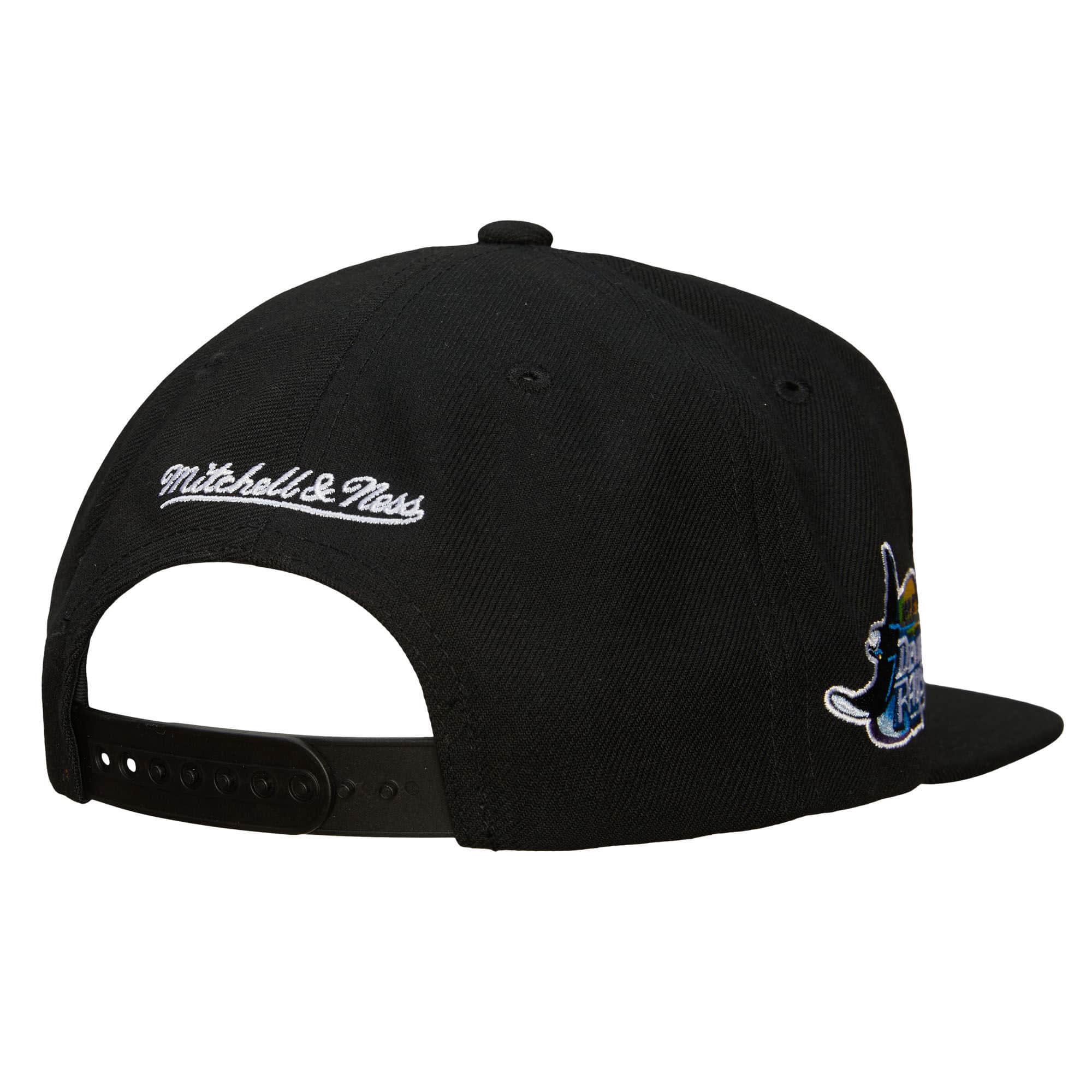 MENS MITCHELL & NESS MLB EVERGREEN SNAPBACK COOP RAYS - BLACK