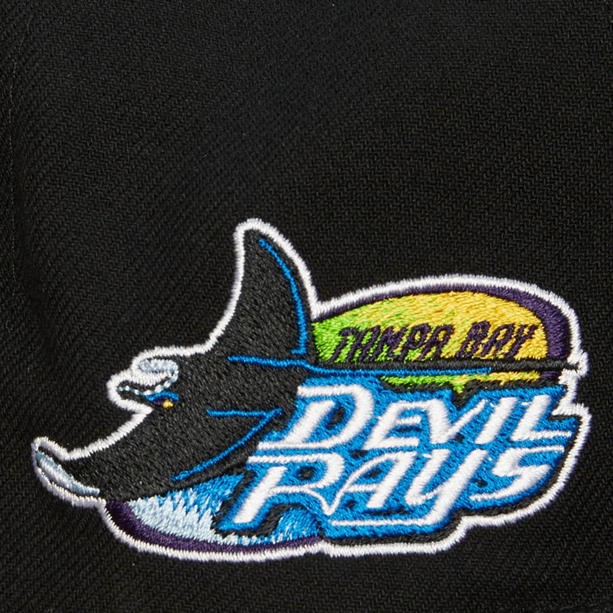 MENS MITCHELL & NESS MLB EVERGREEN SNAPBACK COOP RAYS - BLACK