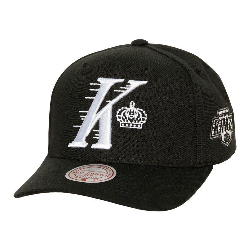 MENS MITCHELL & NESS NHL ICON GRAIL PRO SNAPBACK VNTG KINGS - BLACK