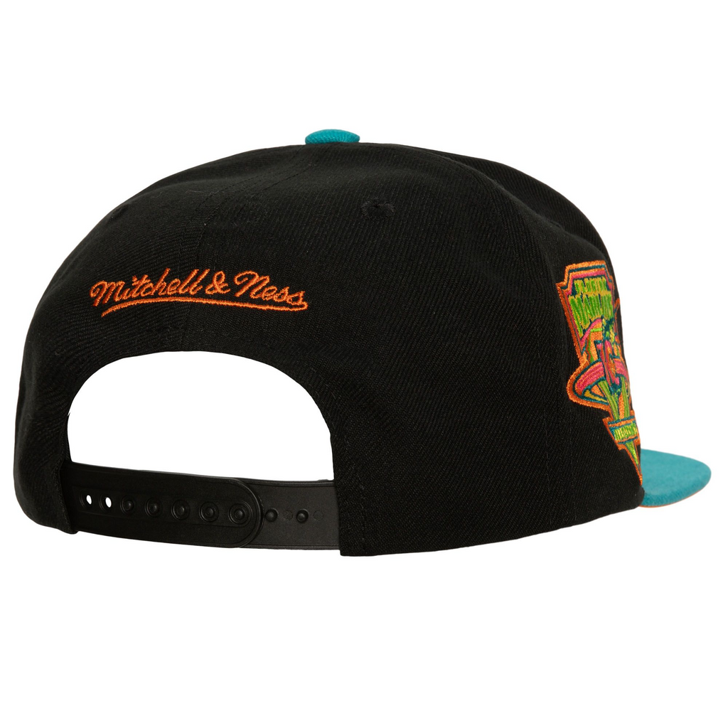 MENS MITCHELL & NESS MLB CITRUS COOLER SNAPBACK COOP MARLINS - BLACK