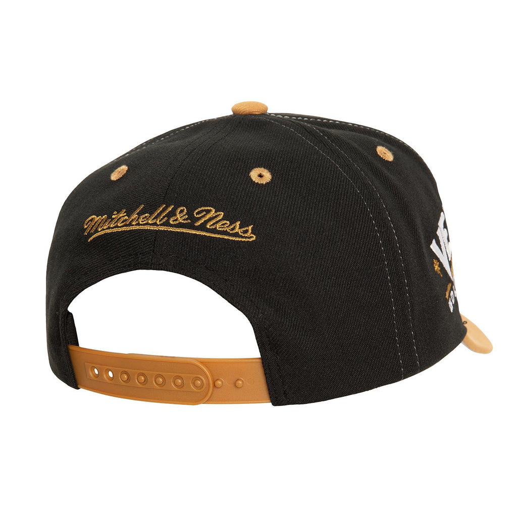 MENS MITCHELL & NESS NHL OVERBITE PRO SNAPBACK KNIGHTS - BLACK