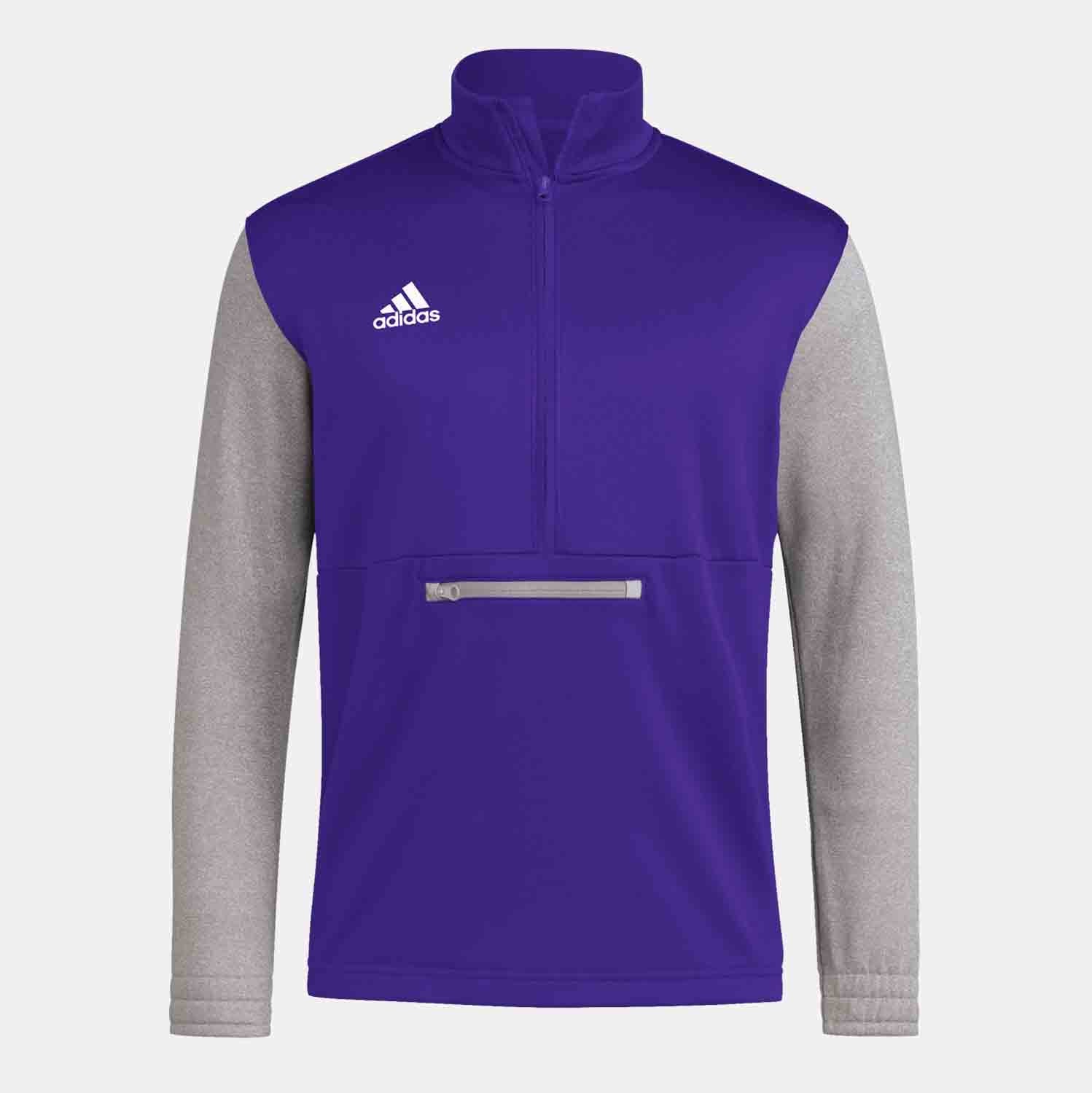 [HI3133] MENS ADIDAS TEAM ISSUE 1/2 ZIP PULLOVER