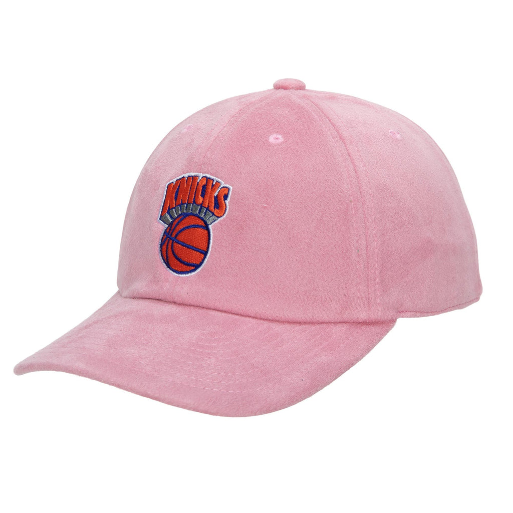 Mens Mitchell & Ness NBA SUEDE DAD STRAPBACK HWC KNICKS