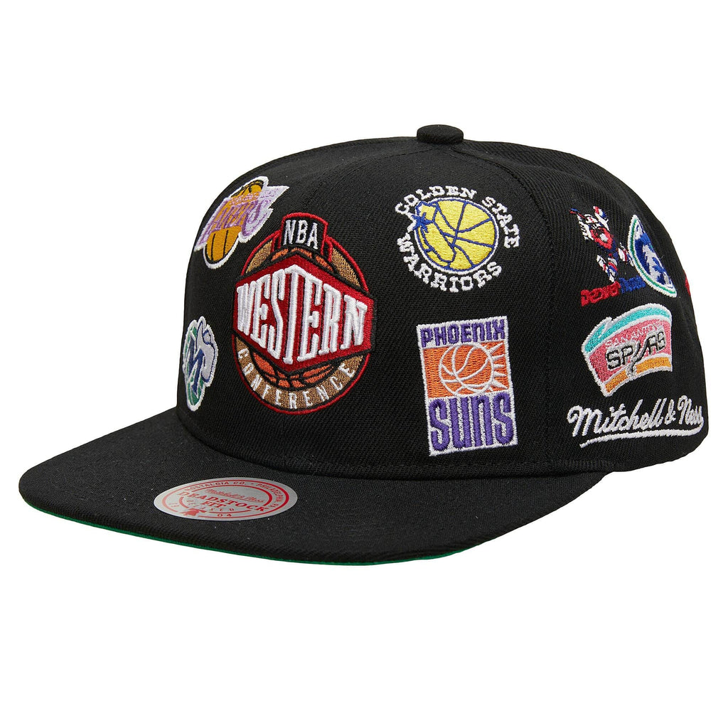 [HMUS5137-WESYYPPPBLCK] MENS NBA WESTERN CONFERENCE ALL OVER DEADSTOCK SNAPBACK