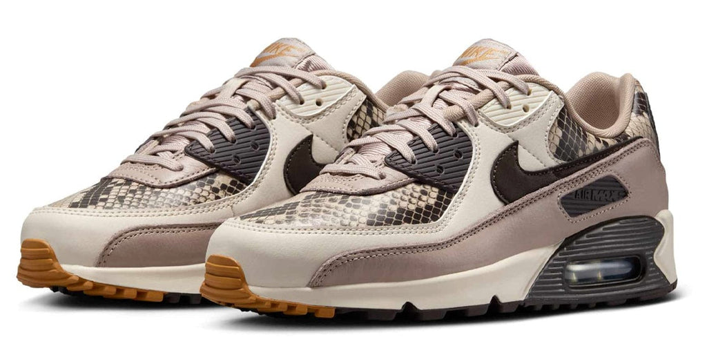 [HF1212-200] WOMENS NIKE AIR MAX 90 SE 'TAN SNAKESKIN'