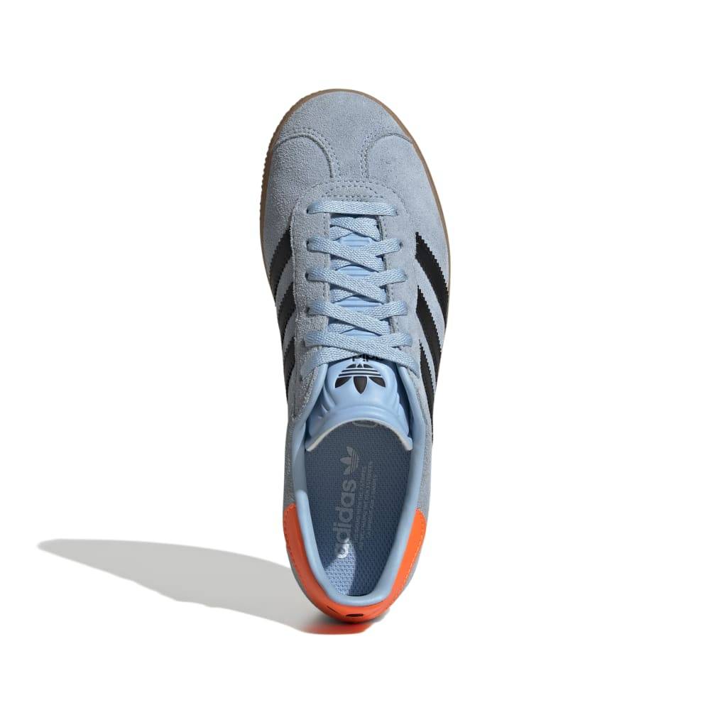 [IG9151] GRADE SCHOOL ADIDAS GAZELLE J 'CLEAR SKY BLACK SOLAR ORANGE'