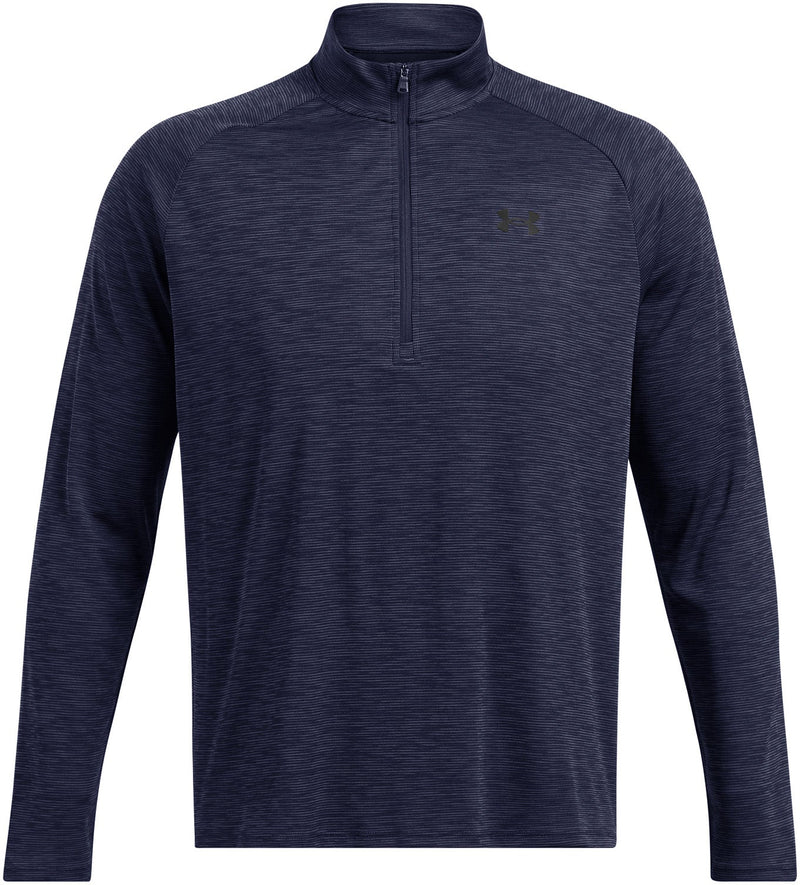 [1382797-410] MENS UNDER ARMOUR LONG SLEEVE TECH TEXTURED 1/2 ZIP HIGH NECK