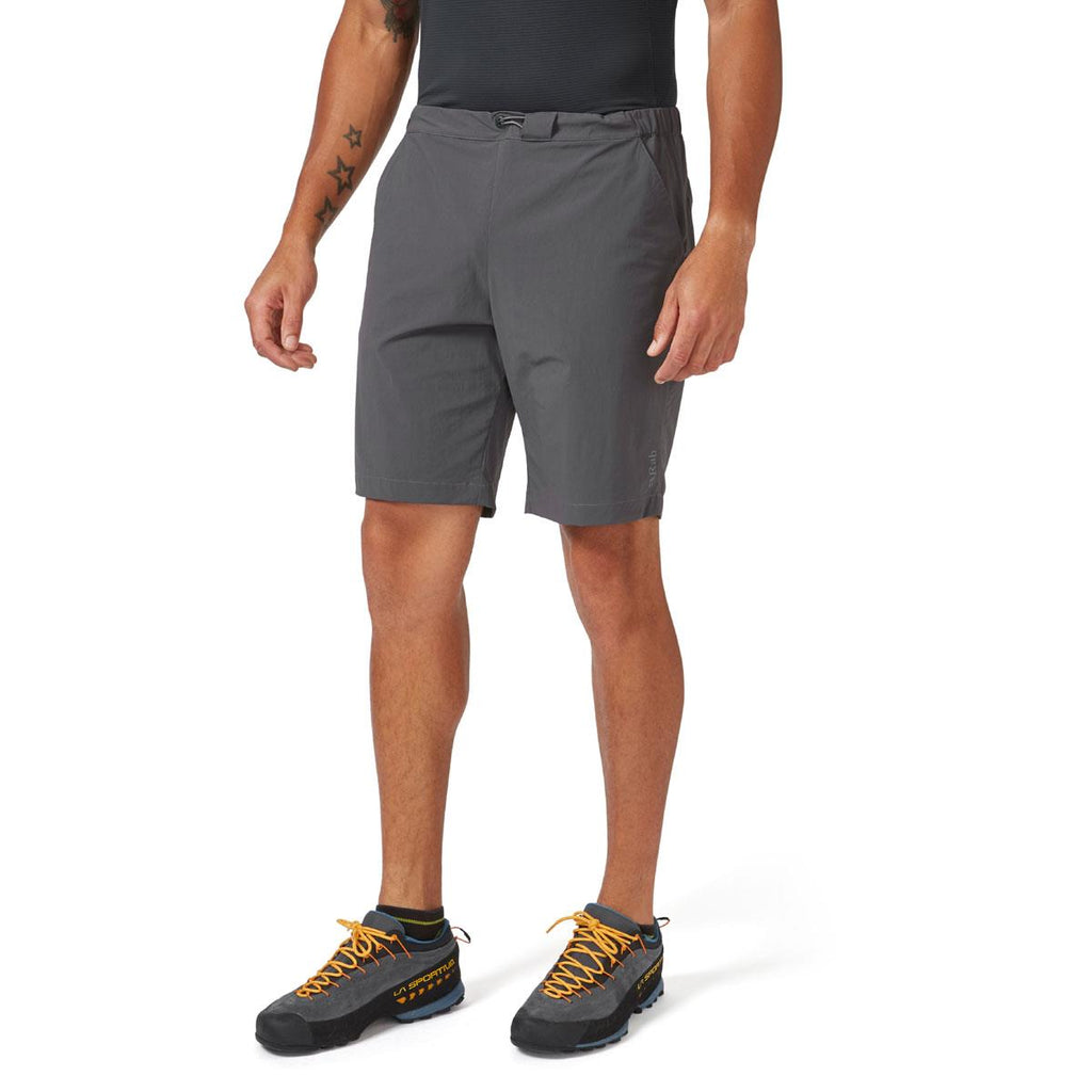 [QFV-29-GRH] MENS RAB MOMENTUM 9" INCHES WATER REPELLENT SHORTS