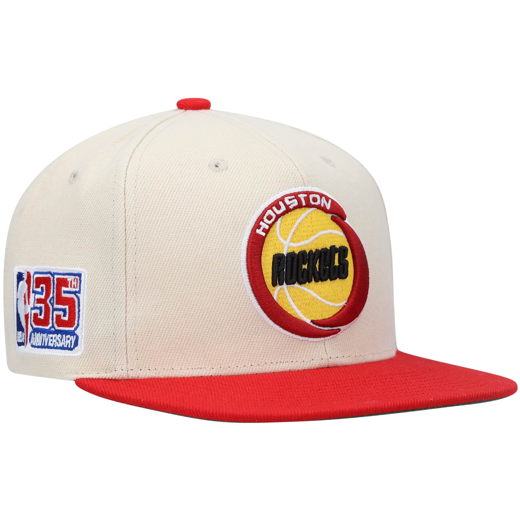 Mens MITCHELL & NESS NBA 35TH SIDE SNAPBACK HWC ROCKETS