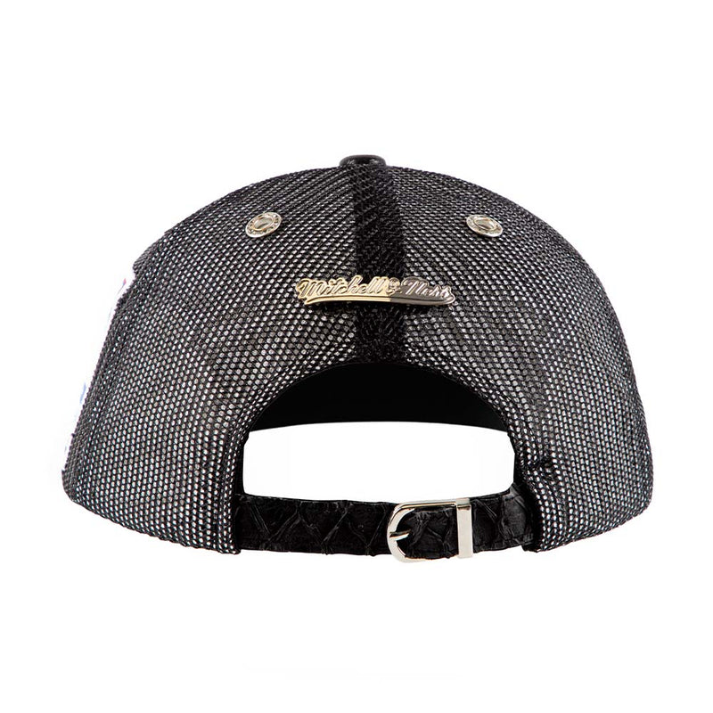 Mens MITCHELL & NESS NBA 75TH PLATINUM LUX TRUCKER HEAT