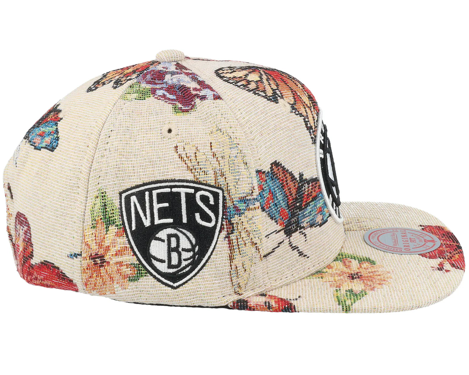 MENS MITCHELL & NESS NBA TRUE TAP SNAPBACK NETS - MULTI-BLACK