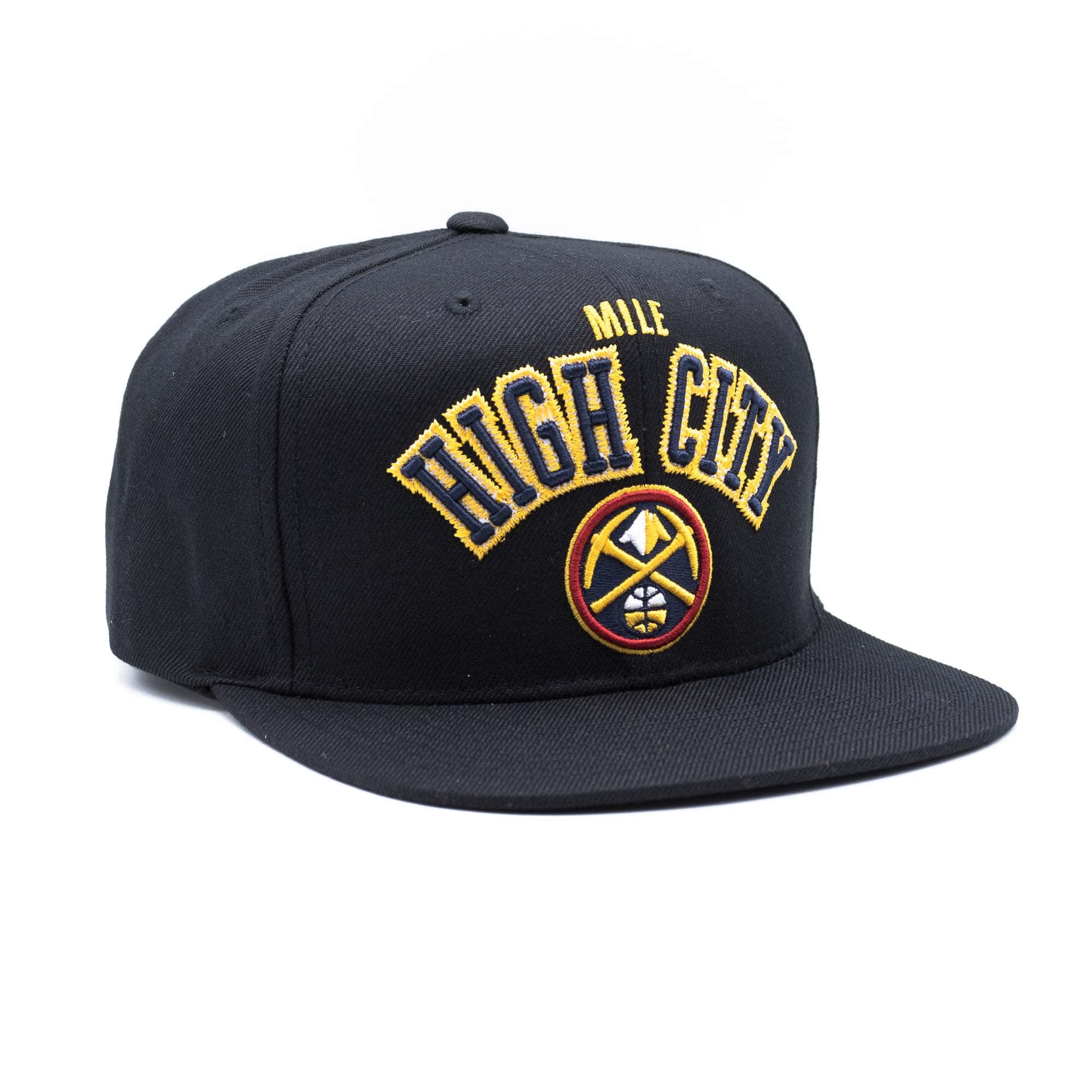 MENS MITCHELL & NESS NBA ZZ SNAPBACK NUGGETS - BLACK