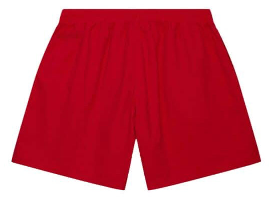 MENS MITCHELL & NESS NBA TEAM HERITAGE WOVEN SHORTS BULLS