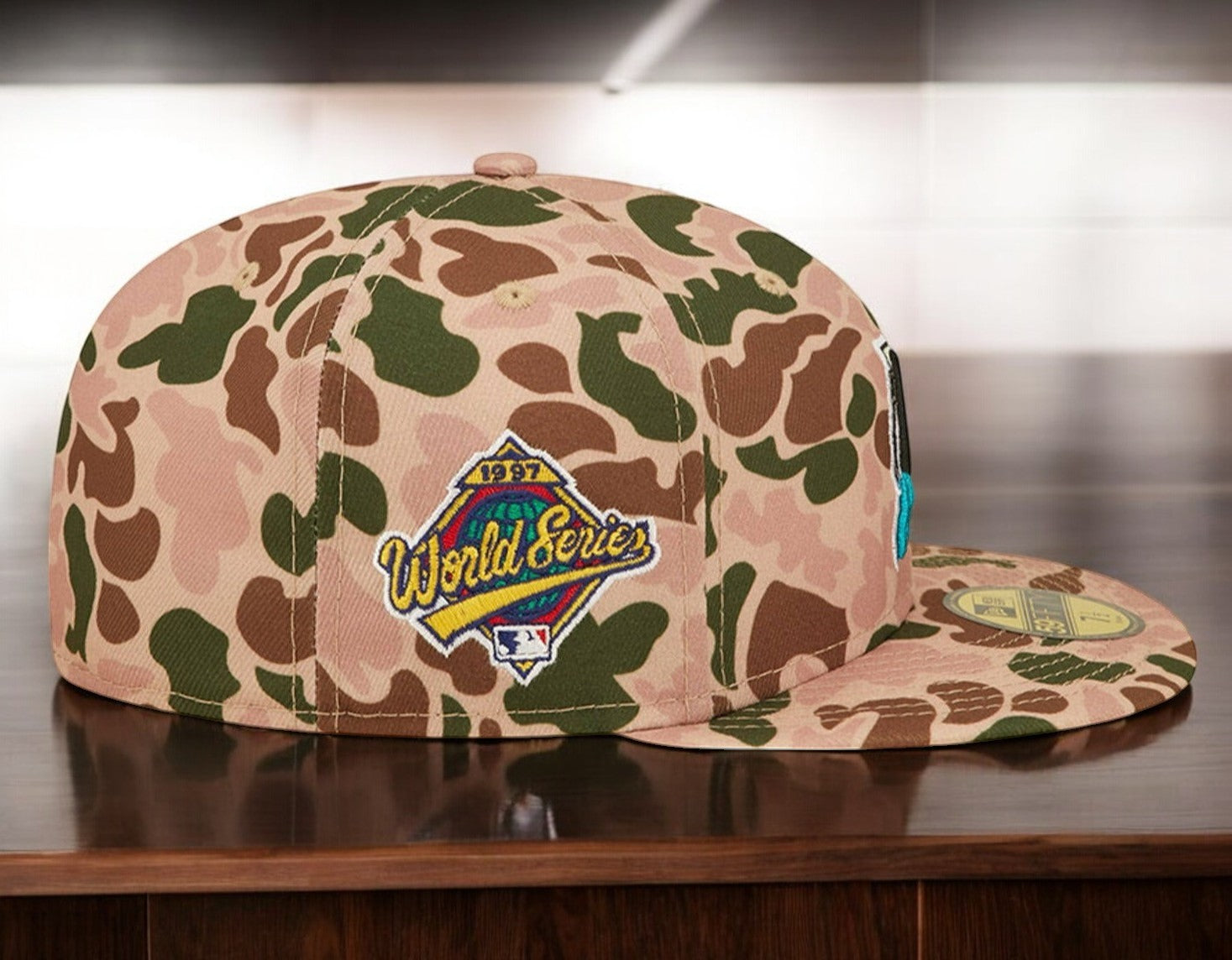 [60237945] MENS NEW ERA MLB MIAMI MARLINS 5950 DUCK CAMO WS97 FITTED - DUCK CAMO