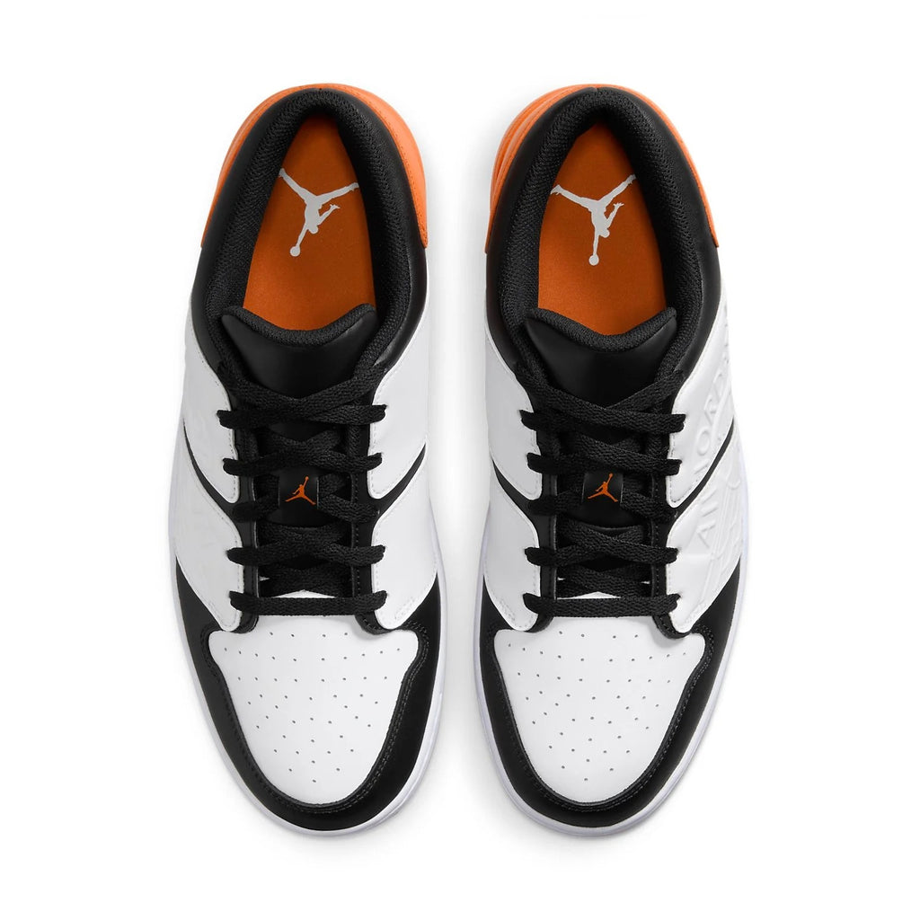 [DV5141-108] Mens Air Jordan NU RETRO 1 LOW 'WHITE BLACK MAGMA ORANGE'