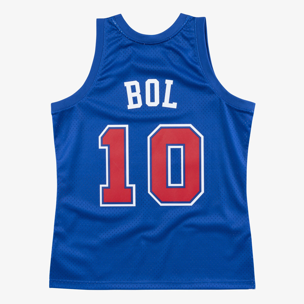 MENS MITCHELL & NESS NBA SWINGMAN JERSEY BULLETS 1985 MANUTE BOL