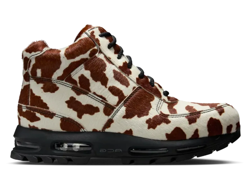 [IO4635-100] MENS NIKE AIR MAX GOADOME QS 'SAIL CACAO WOW COW PRINT PONY HAIR'