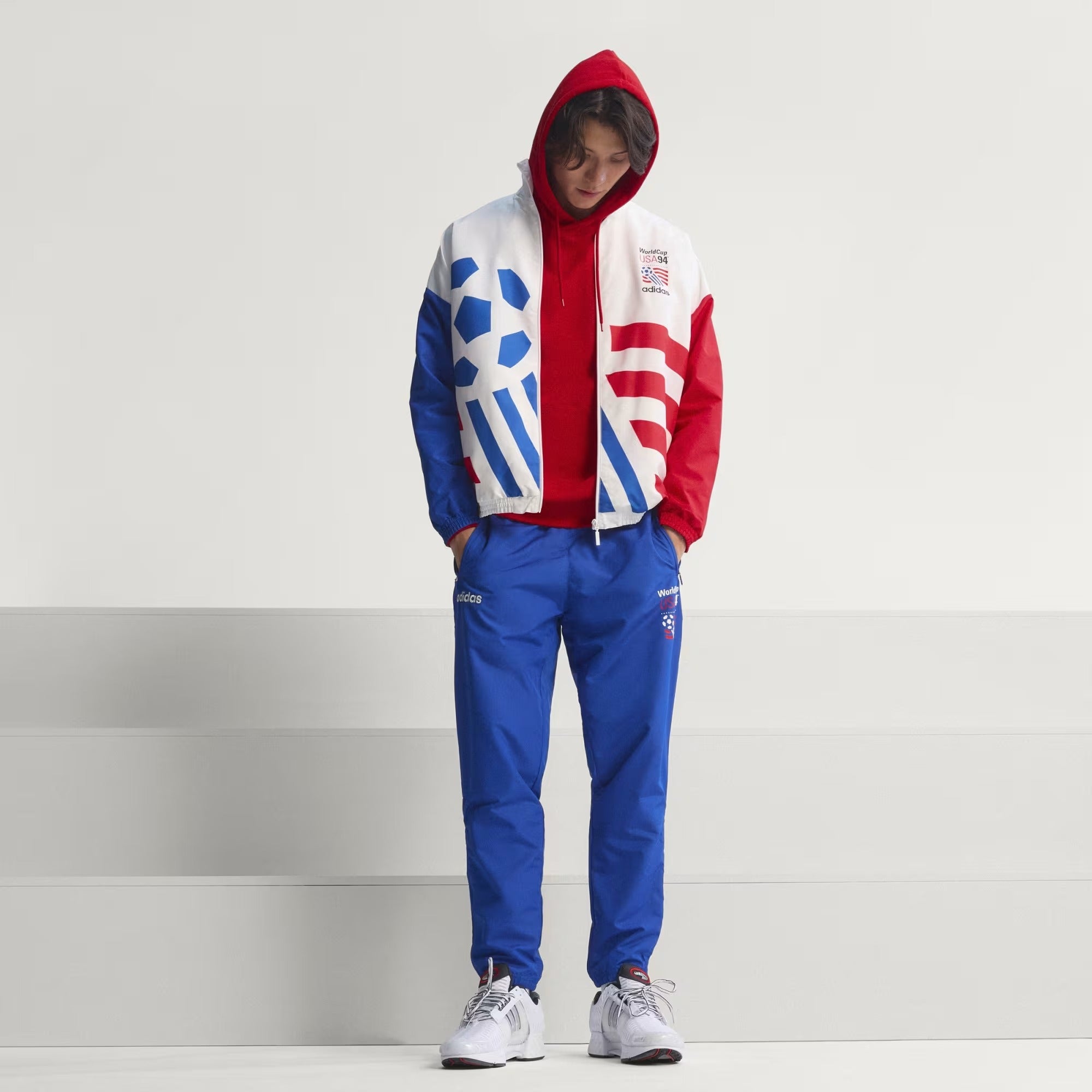[KC5442] MENS ADIDAS USA 94 GRAPHIC WOVEN TRACK TOP - CLOWHI