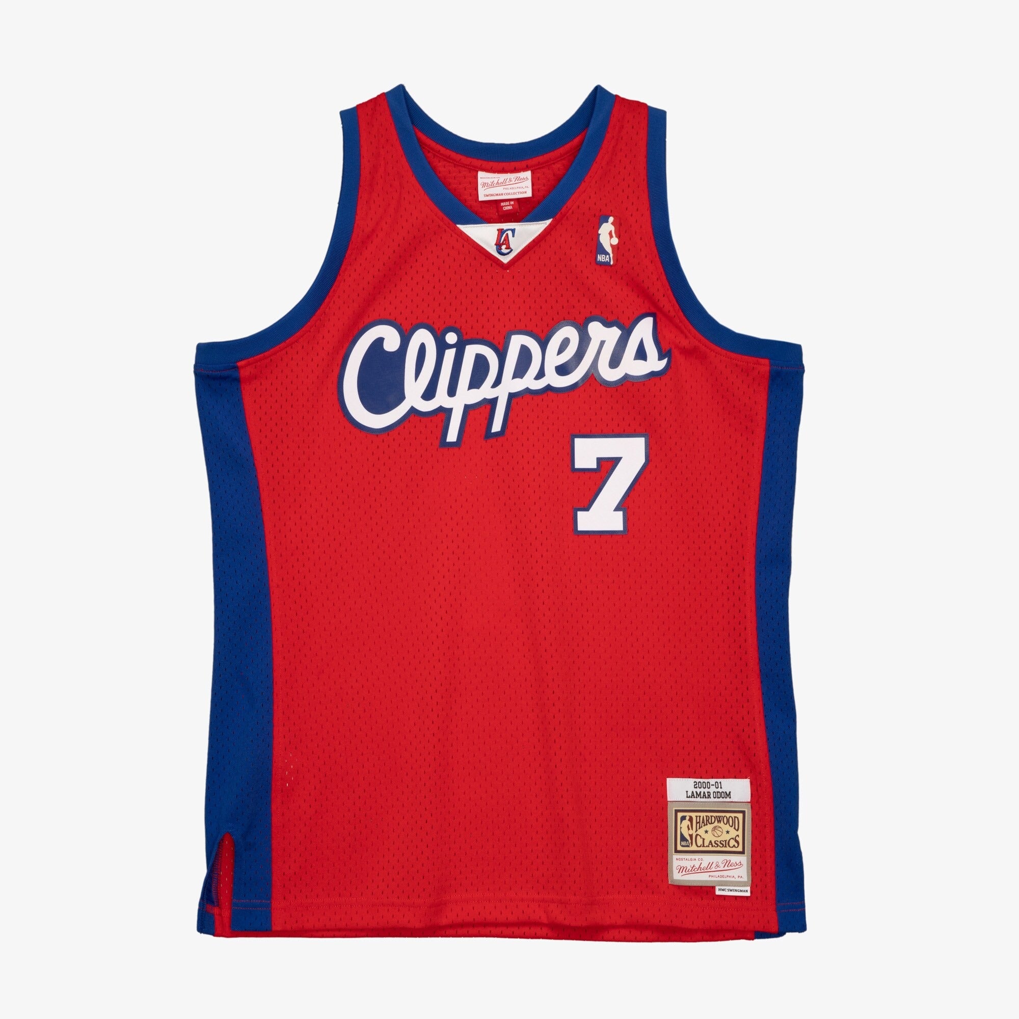 MENS MITCHELL & NESS NBA SWINGMAN JERSEY CLIPPERS 00 LAMAR ODOM