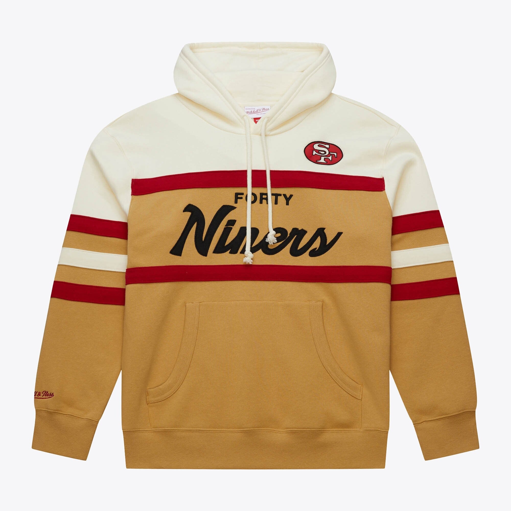 Mens Mitchell & Ness NFL HEAD COACH HOODIE 49ERS