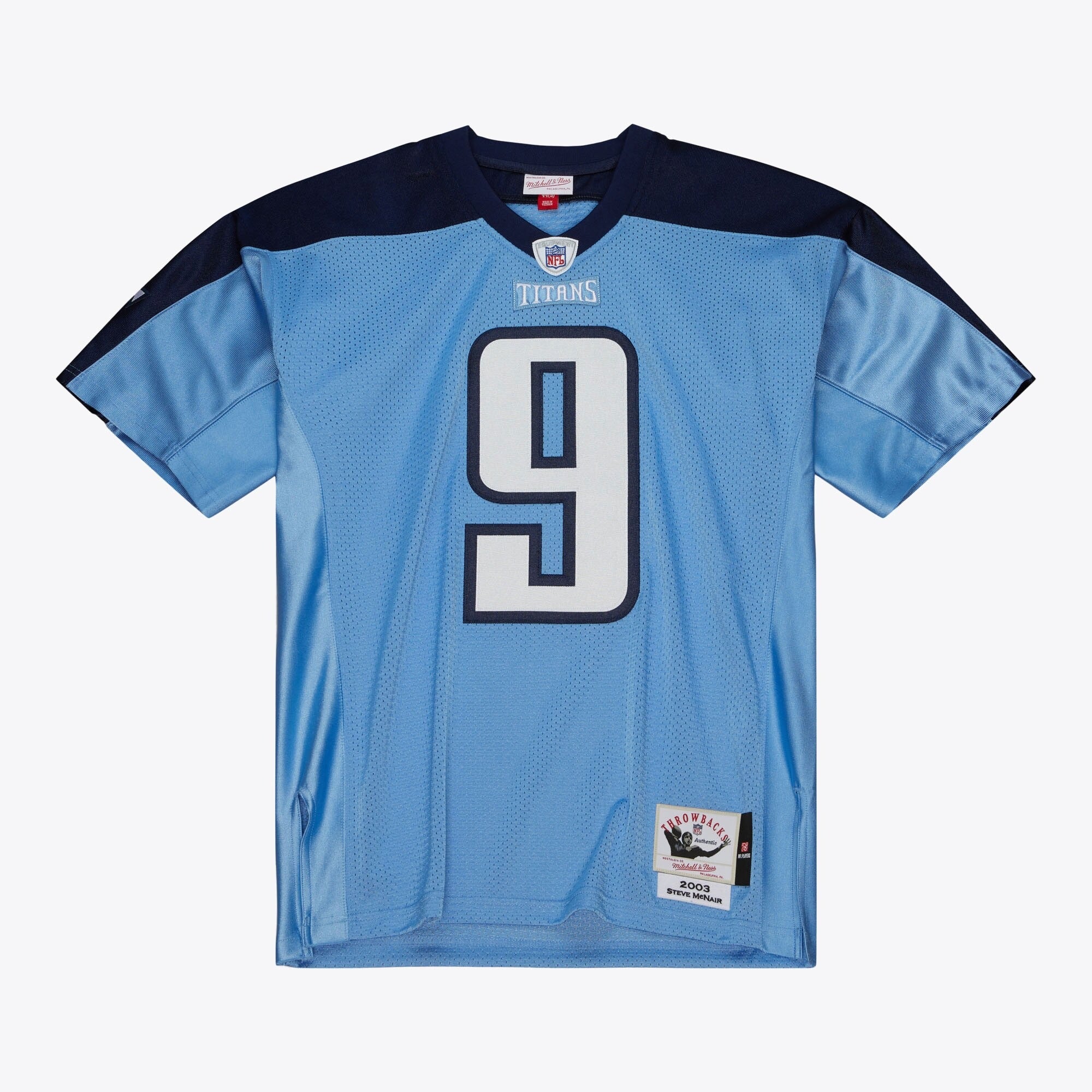 MENS MITCHELL & NESS NFL DARK JERSEY TITANS 2003 STEVE MCNAIR