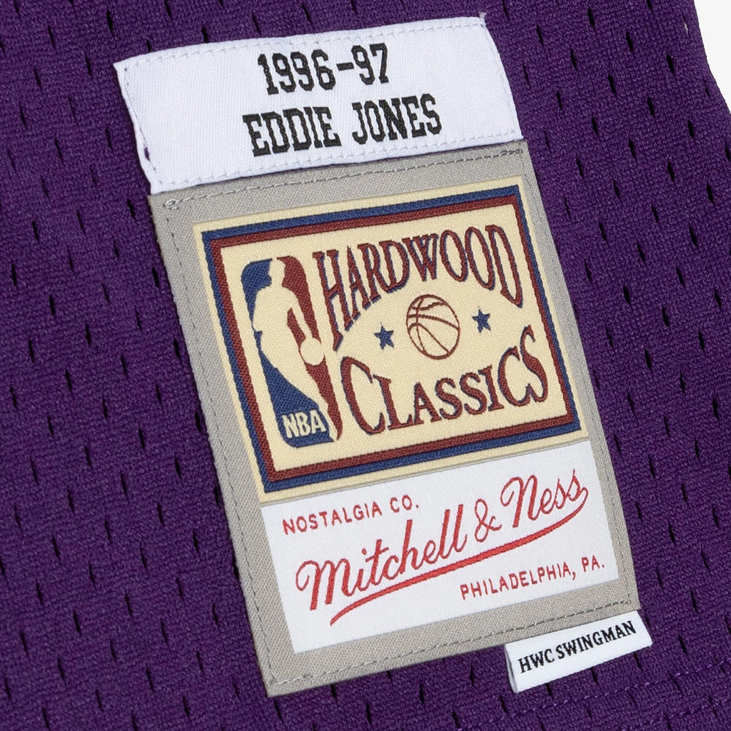 MENS MITCHELL & NESS NBA ROAD JERSEY LAKERS 1996 EDDIE JONES