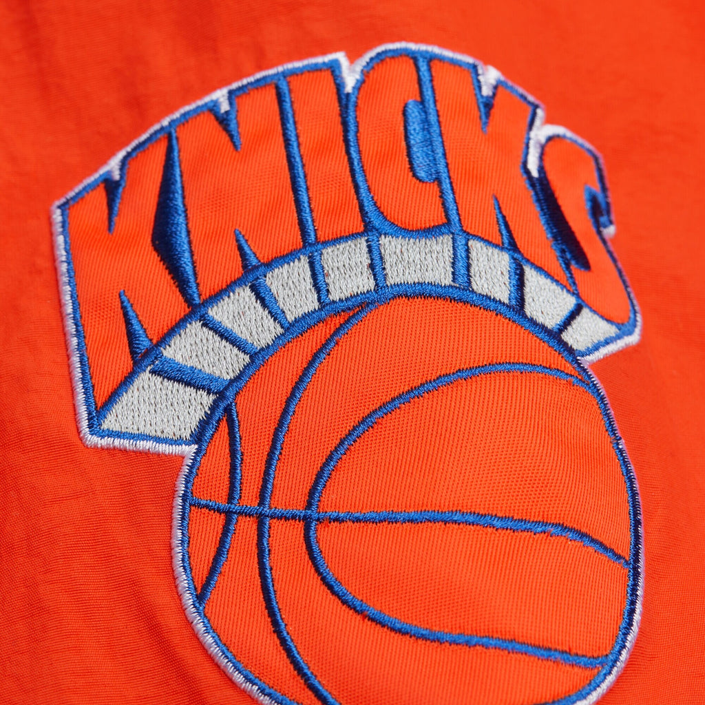 MENS MITCHELL & NESS NBA NYLON PULLOVER JACKET VINTAGE LOGO KNICKS