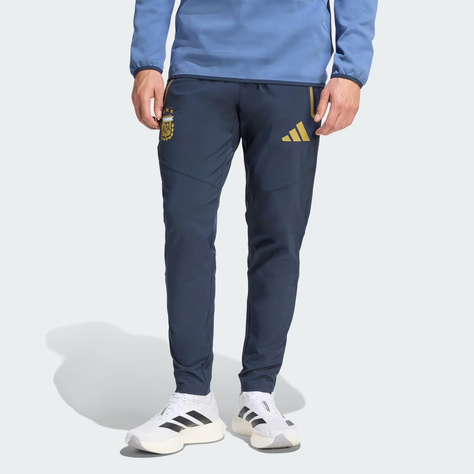 [JZ6314] MENS ADIDAS AFA ARGENTINA TIRO TRAVEL PANTS - NIGHT NAVY
