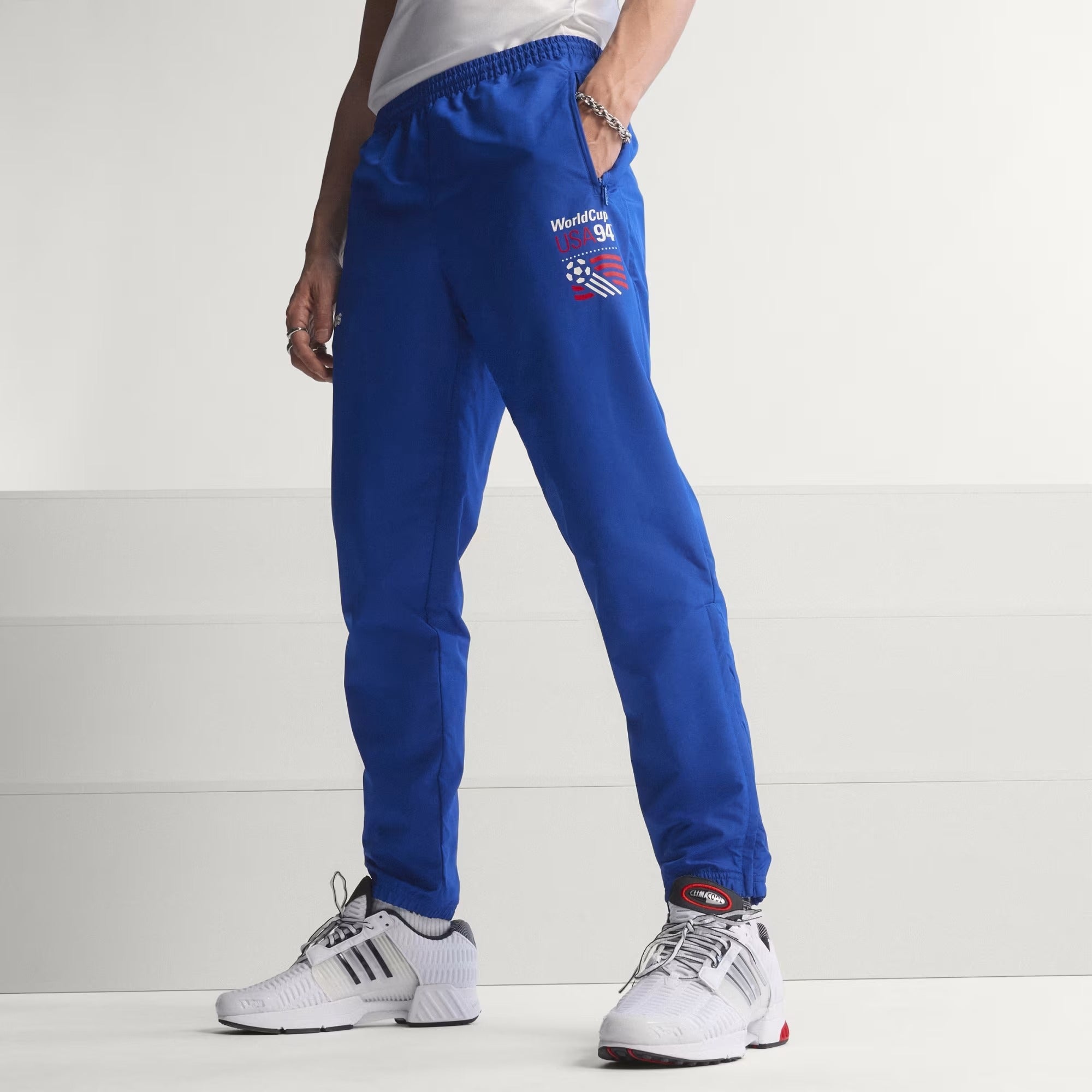 [KC5449] MENS ADIDAS USA 94 GRAPHIC WOVEN TRACK PANTS - ROYBLU
