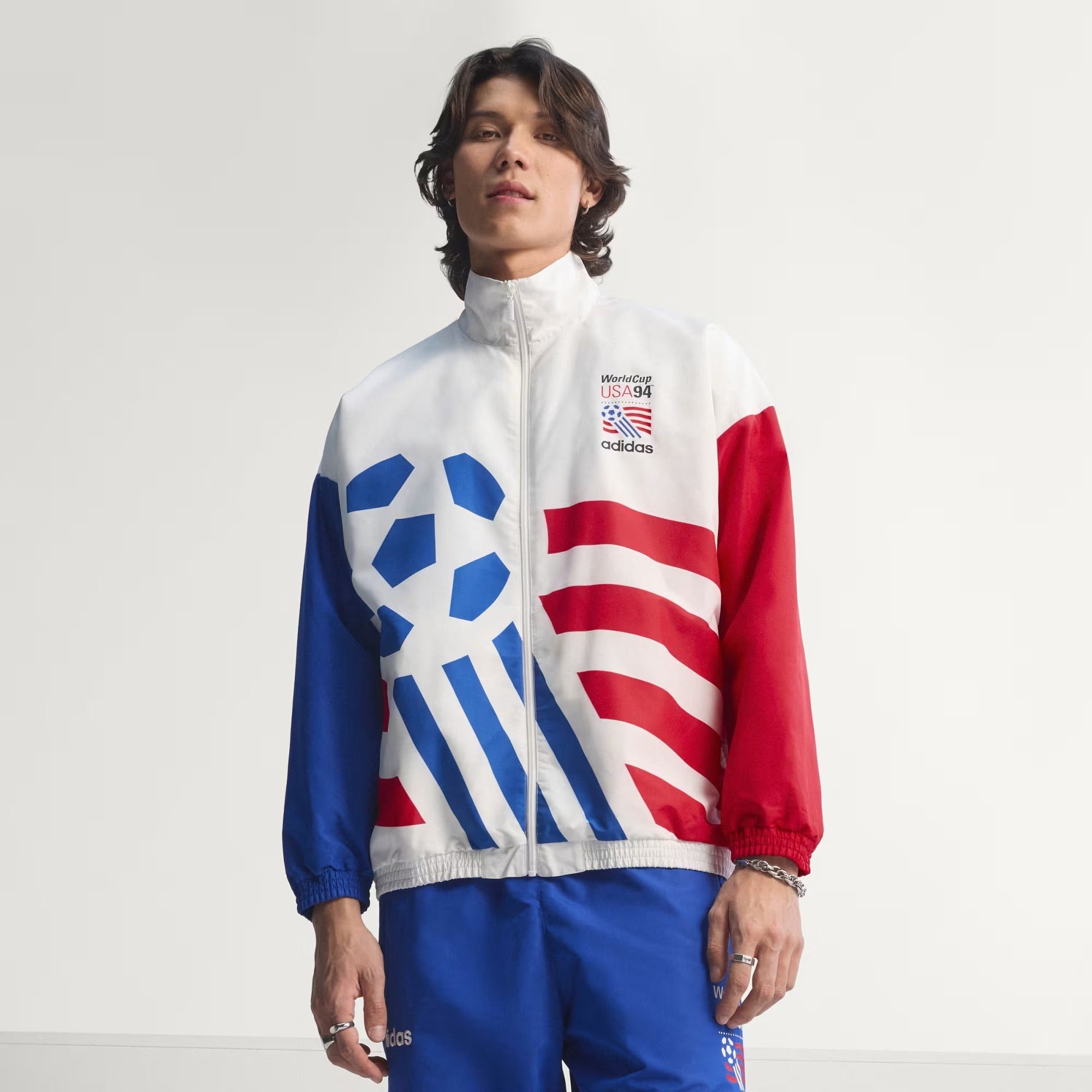 [KC5442] MENS ADIDAS USA 94 GRAPHIC WOVEN TRACK TOP - CLOWHI