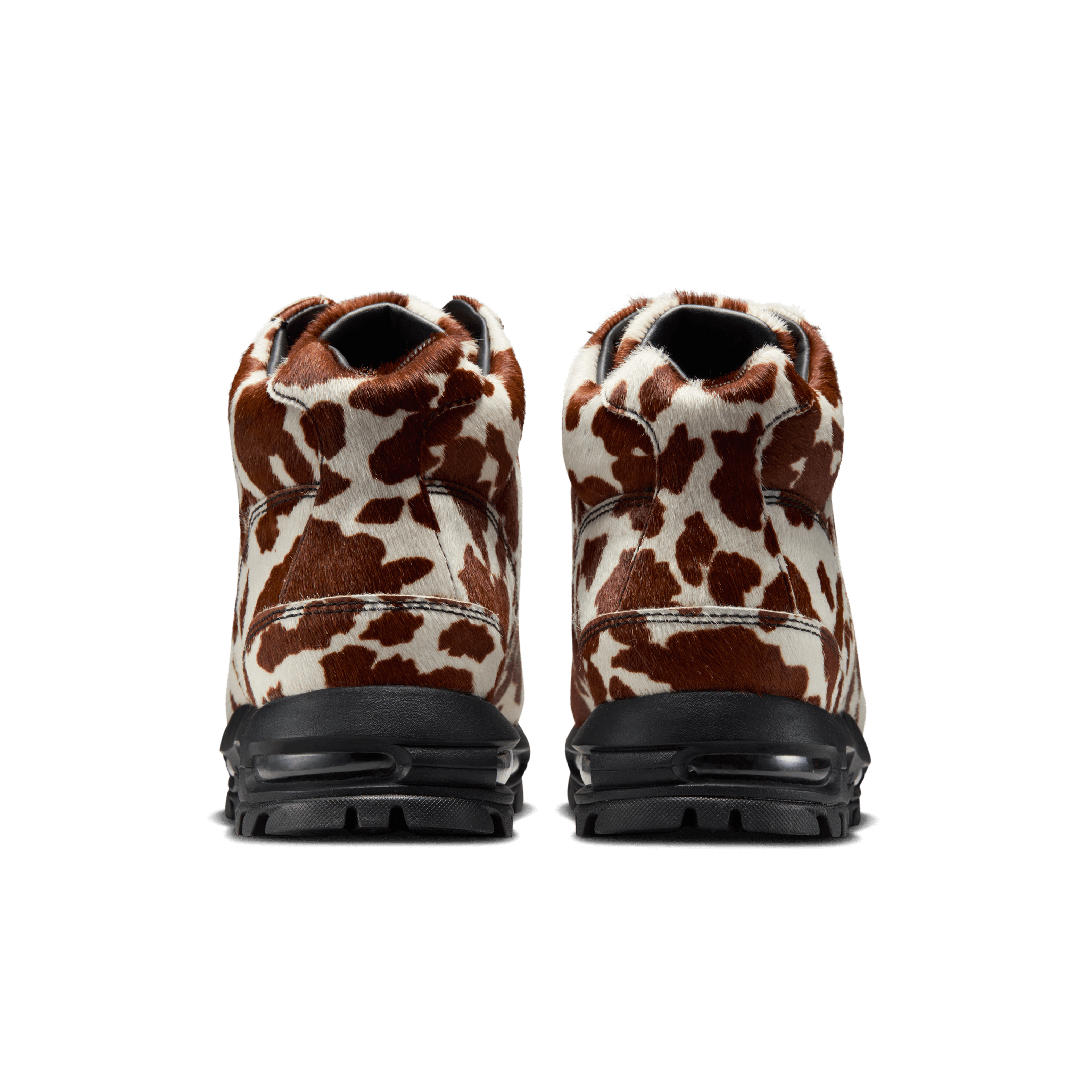 [IO4635-100] MENS NIKE AIR MAX GOADOME QS 'SAIL CACAO WOW COW PRINT PONY HAIR'