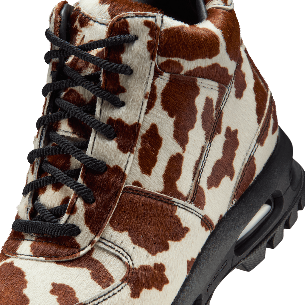 [IO4635-100] MENS NIKE AIR MAX GOADOME QS 'SAIL CACAO WOW COW PRINT PONY HAIR'