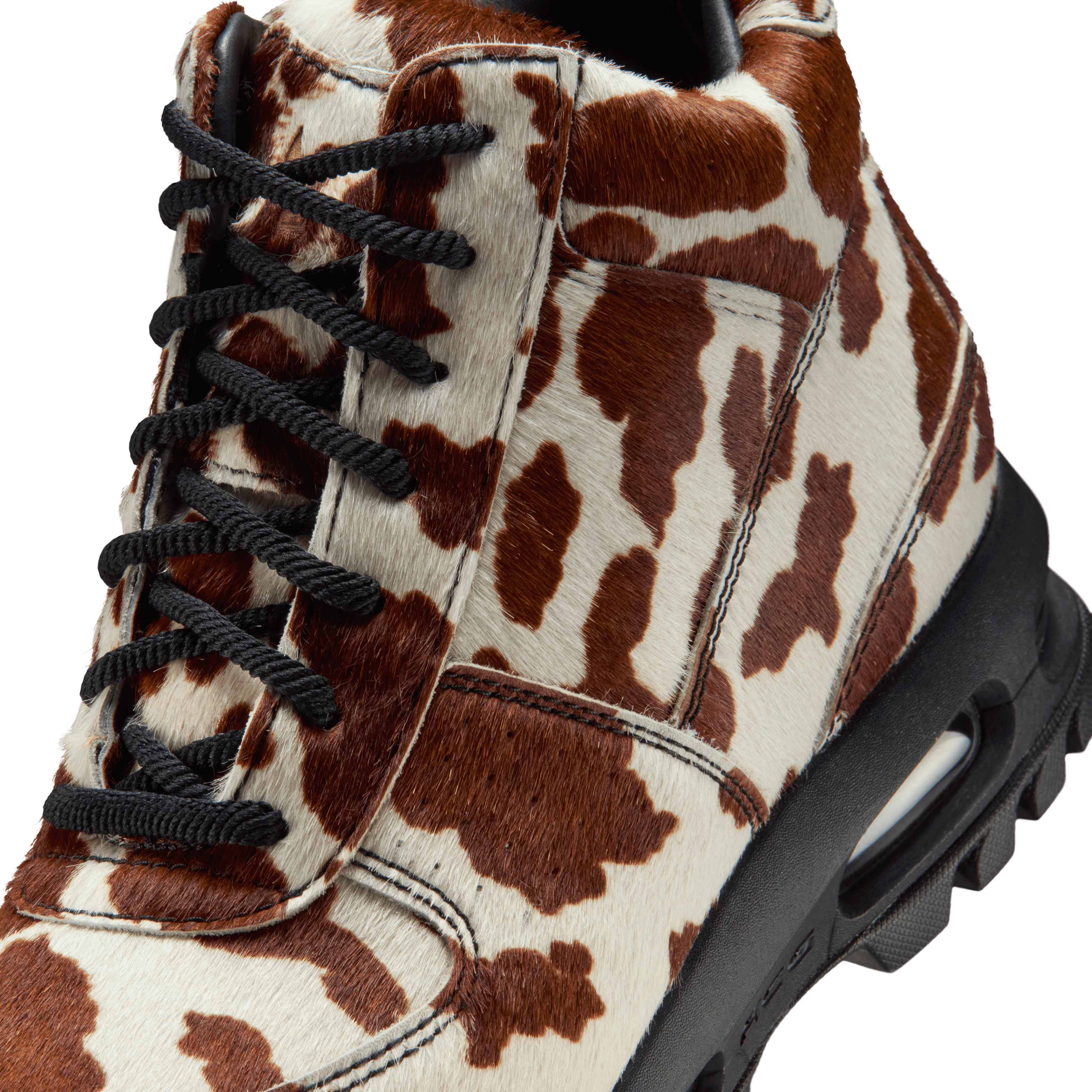 [IO4635-100] MENS NIKE AIR MAX GOADOME QS 'SAIL CACAO WOW COW PRINT PONY HAIR'