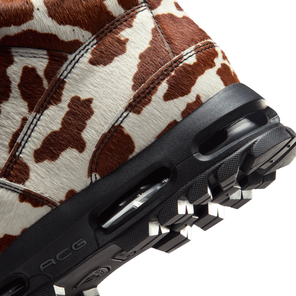 [IO4635-100] MENS NIKE AIR MAX GOADOME QS 'SAIL CACAO WOW COW PRINT PONY HAIR'