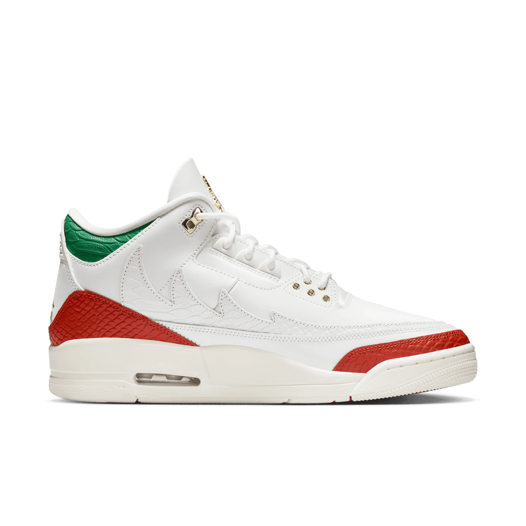 [IO1752-100] MENS AIR JORDAN RETRO 3 'EL VUELO SUMMIT WHITE'