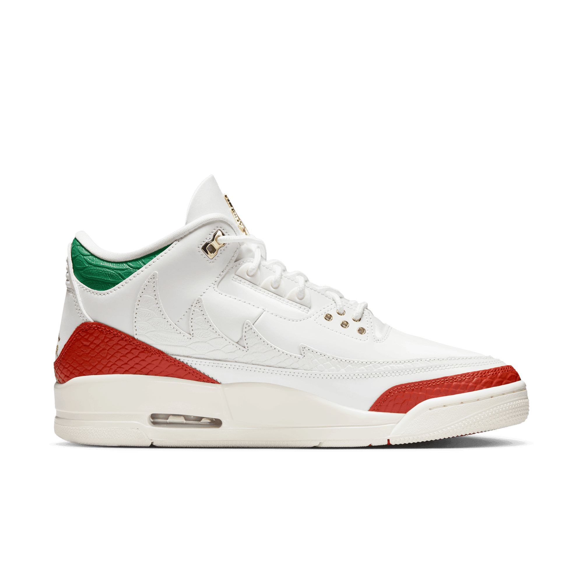 [IO1752-100] MENS AIR JORDAN RETRO 3 'EL VUELO SUMMIT WHITE'