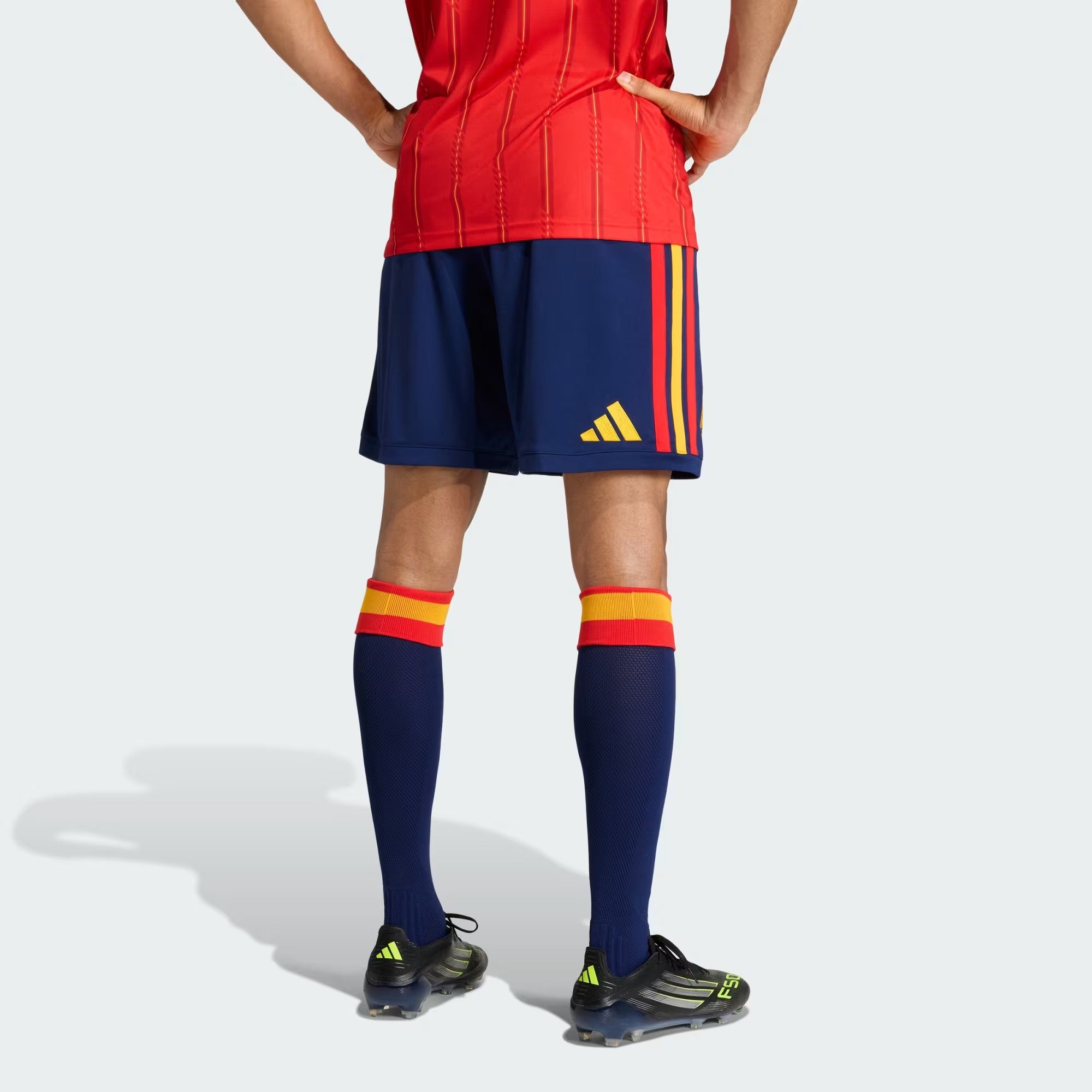 [JN4396] MENS ADIDAS RFEF SPAIN HOME SHORTS - DARK BLUE