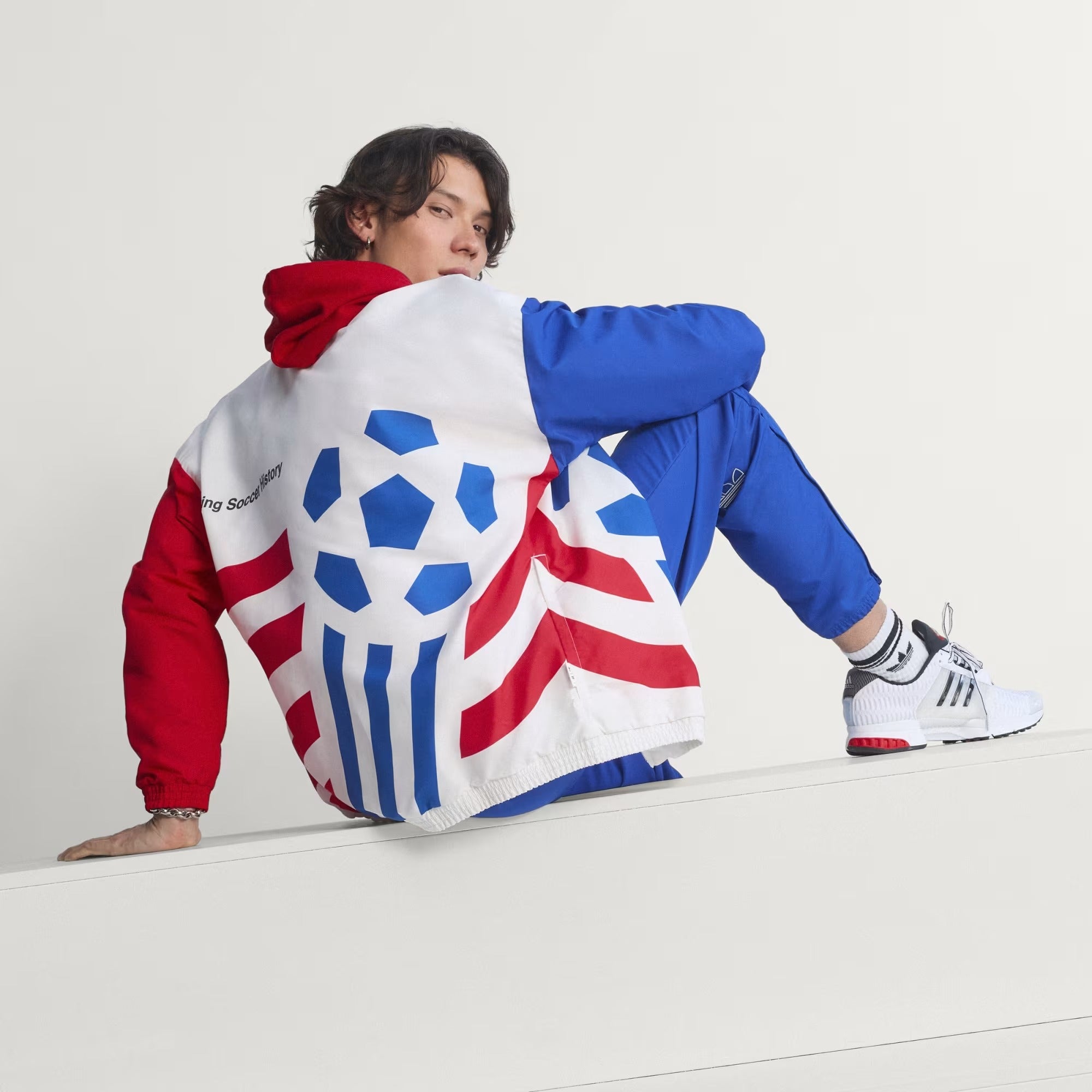 [KC5442] MENS ADIDAS USA 94 GRAPHIC WOVEN TRACK TOP - CLOWHI