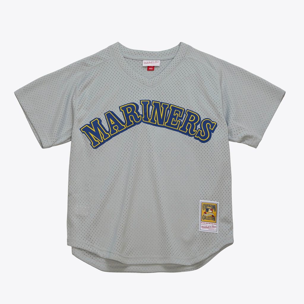 MENS MITCHELL & NESS MLB AUTHENTIC BP JERSEY - MARINERS 1989 EDGAR MARTINEZ