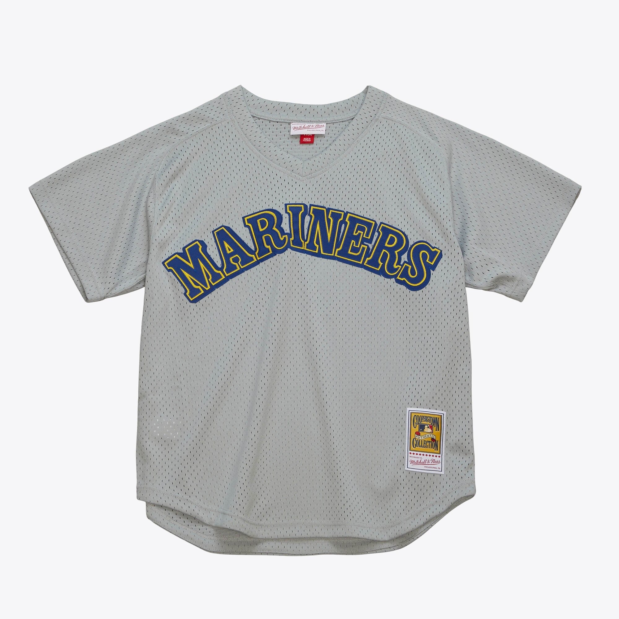MENS MITCHELL & NESS MLB AUTHENTIC BP JERSEY - MARINERS 1989 EDGAR MARTINEZ