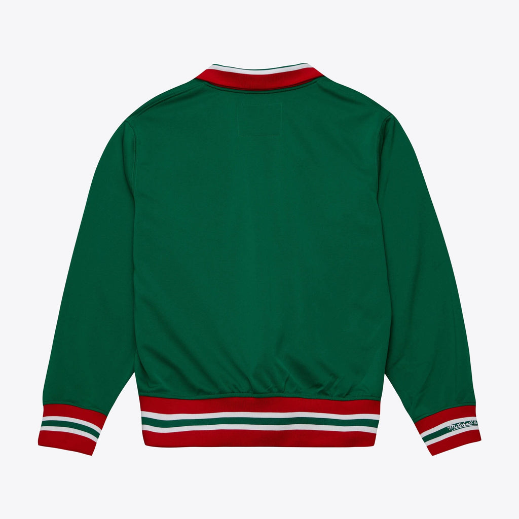 MENS MITCHELL & NESS NHL WARM UP JACKET DEVILS 1984