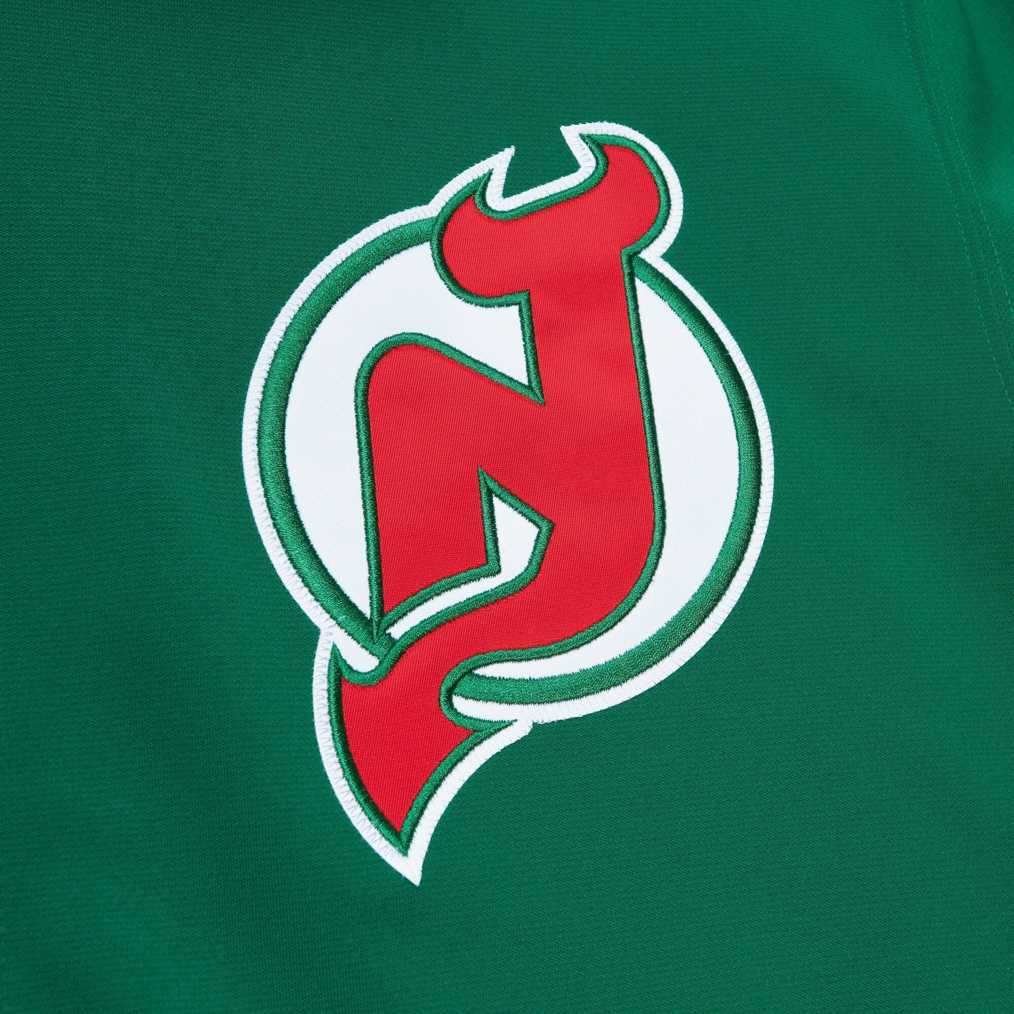 MENS MITCHELL & NESS NHL WARM UP JACKET DEVILS 1984